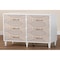 Baxton Studio Louetta Coastal White Carved Contrasting 6-Drawer Dresser 246-13625-ZORO - alternate 10